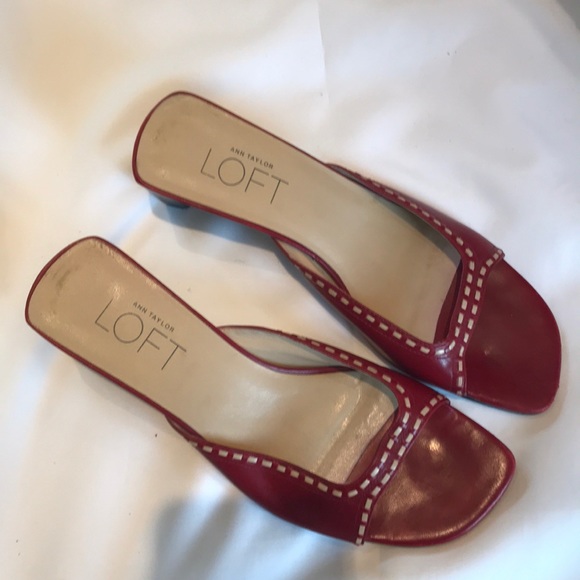 LOFT Shoes - Loft Kitten heals; open toes and heels.